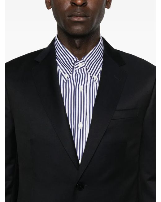 Zegna Black Button Suit for men