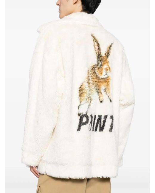 Doublet Red Hand-Painted Faux-Fur Jacket for men