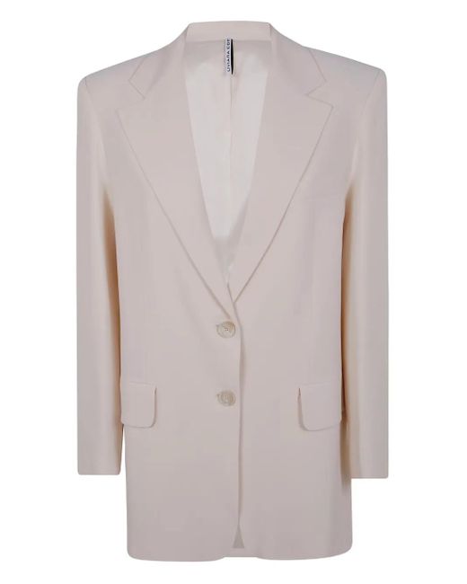 Liviana Conti Gray Single-Breasted Blazer