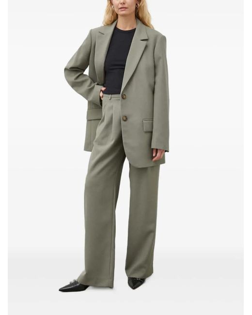 Won Hundred Gray Buttoned-Fastening Blazer
