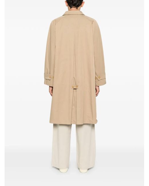Carter Young Natural Buttoned Pocket Overcoat for men