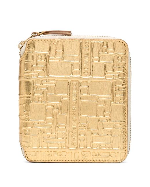 Comme des Garçons Natural "Embossed Logotype" Wallet Accessories