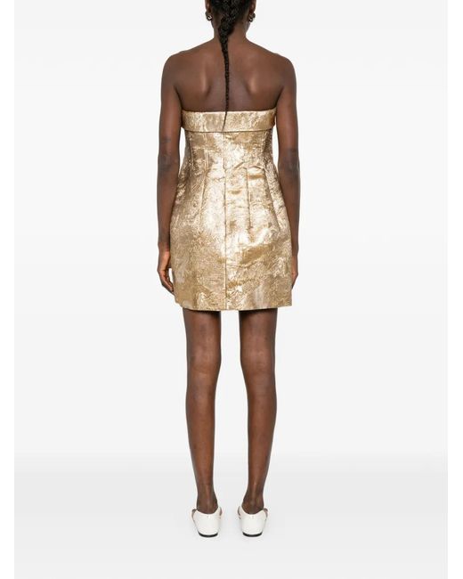 Jonathan Simkhai Natural Strapless Mini Dress