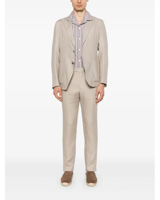 Tagliatore Natural Linen Trousers for men