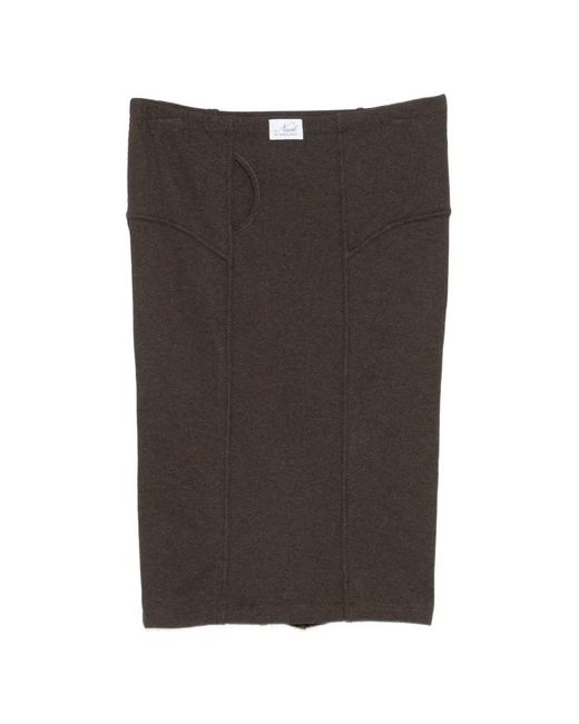 Magliano Black Nudo Mutanda Mini Skirt