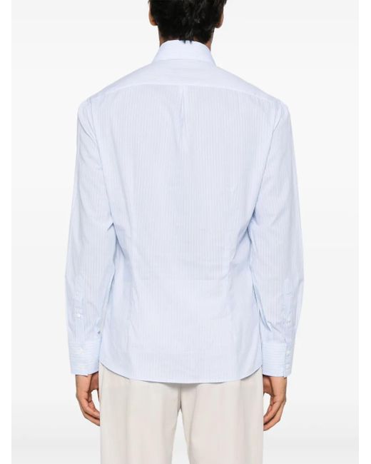 メンズ Brunello Cucinelli ストライプ シャツ White