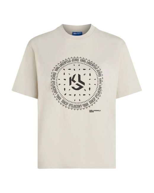 Karl Lagerfeld バンダナプリント Tシャツ White