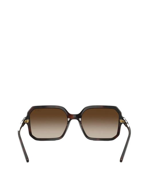 Vogue Brown Square-Frame Tortoiseshell-Pattern Sunglasses