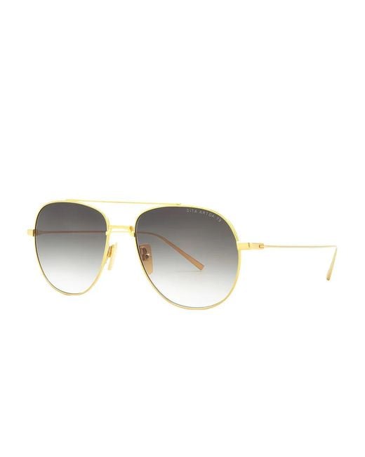 Dita Eyewear Metallic Artoa Pilot Sunglasses for men