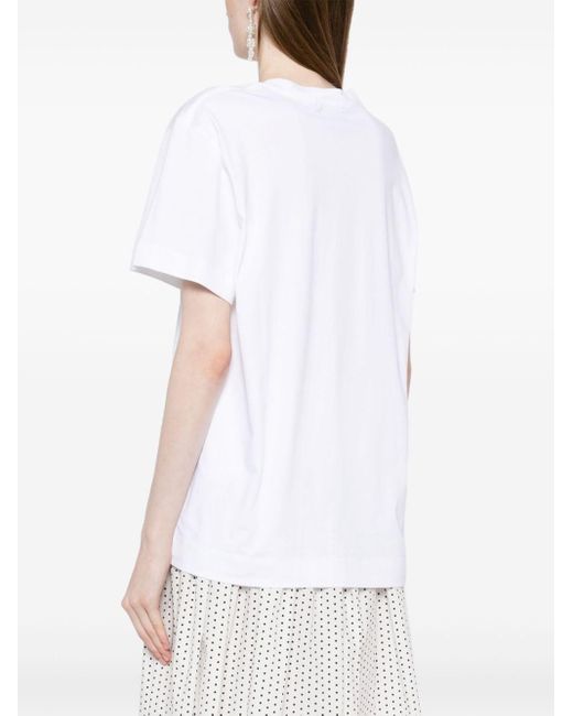 T-shirt Cone con stampa grafica di Simone Rocha in White