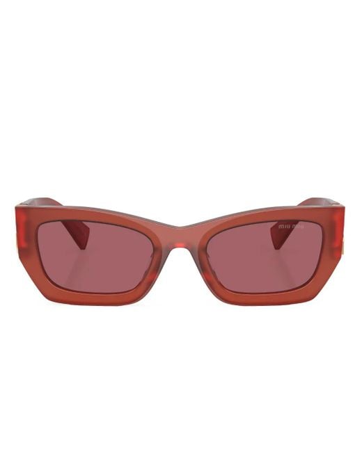Miu Miu Red Sunglasses