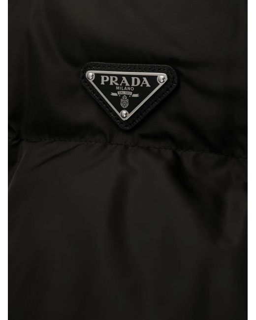 Prada Black Re-nylon Down Coat