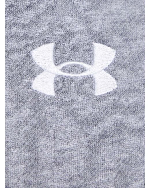 Under Armour Blue Rival Logo Hoodie for men