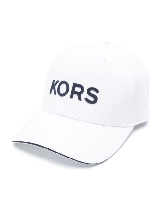 Michael Kors White Logo-appliqué Ripstop Hat for men