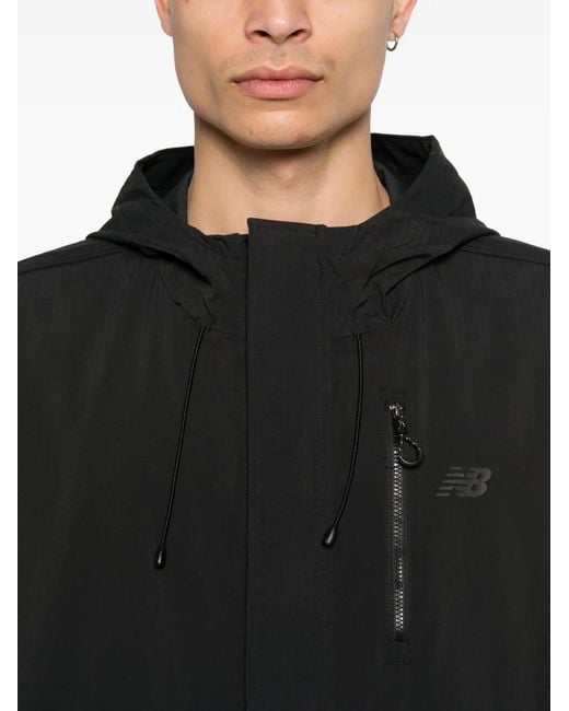 New Balance Black Athletics Ripstop Jacket for men