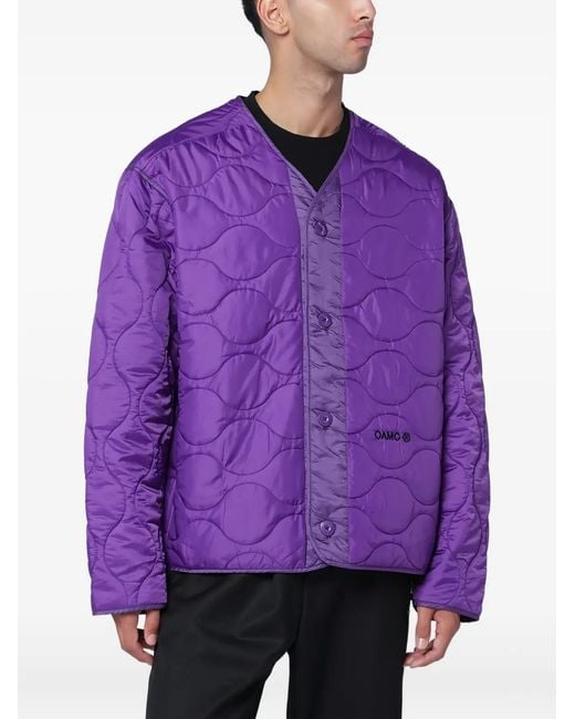 OAMC Purple Button-Fastening Jacket for men