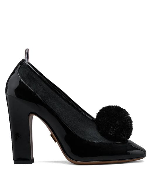 Thom Browne Black Pumps Mit Pompons
