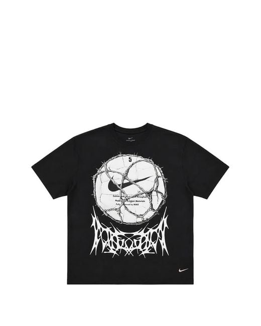 Nike Black Graphic-Print T-Shirt for men
