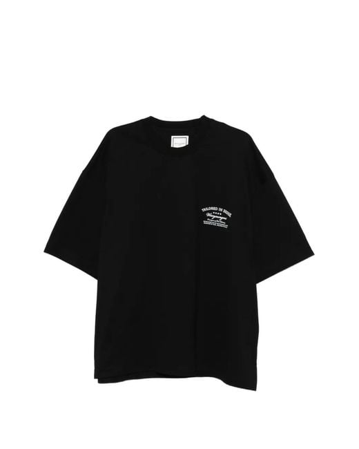 Wooyoungmi Black Graphic T-Shirt for men