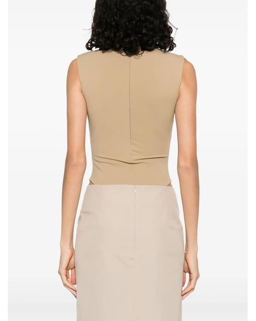 Entire studios Natural Sleeveless Bodysuit