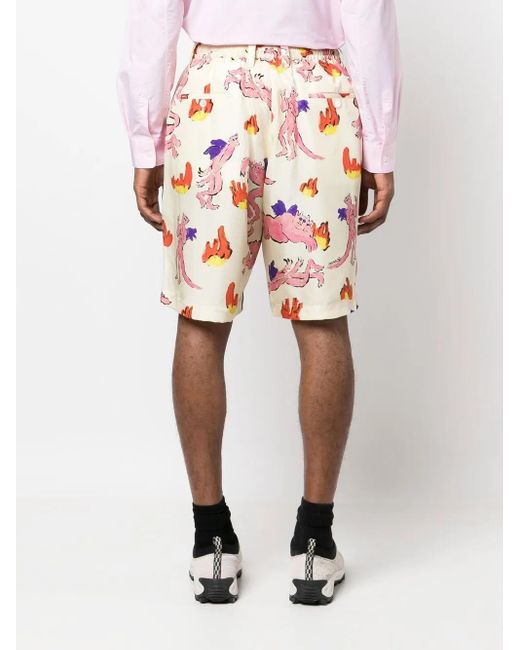 Marni Natural Silk Bermuda Shorts X Flaminia Veronesi for men