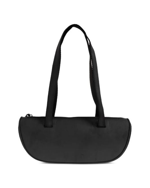 Adidas Black Small Logo-Patch Panelled Shoulder Bag