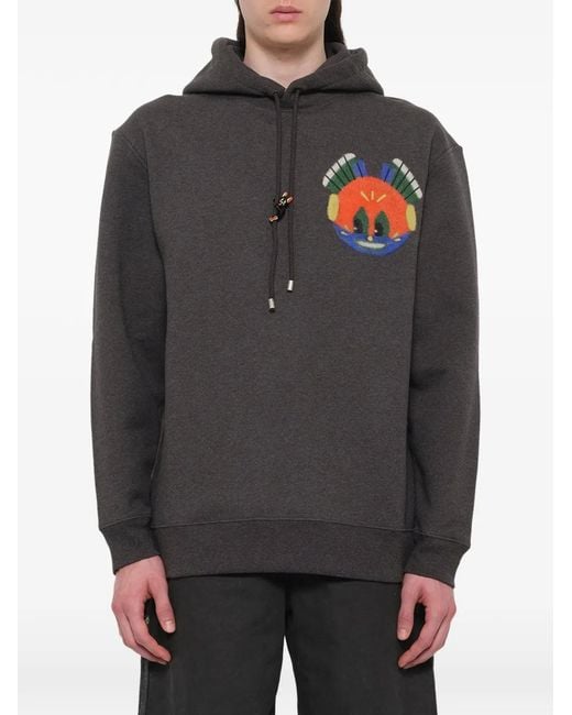 Loewe Black Hoodie Louis Wain for men