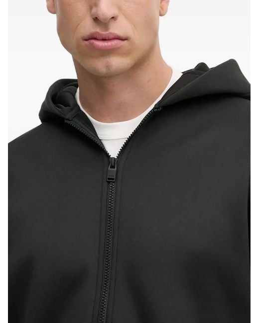 Rains Black Kapuzenjacke Mit Elastischen Bündchen