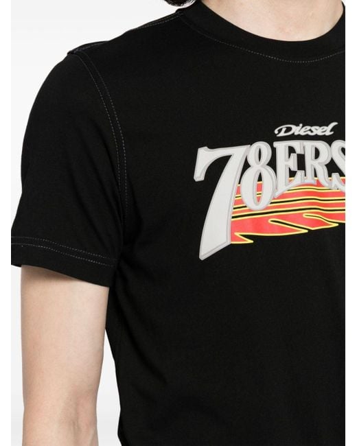 T-Diegor-K75 cotton T-shirt DIESEL pour homme en coloris Black