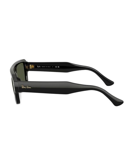 Ray-Ban Green Rectangle-Frame Sunglasses