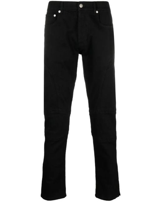 Alexander McQueen Halbhohe Skinny-Jeans in Black für Herren