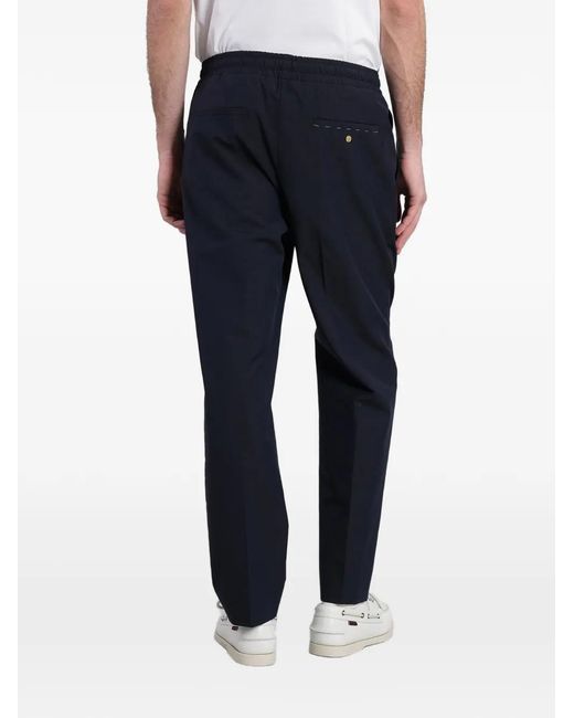 Grayed Blue Pantalon Ali À Taille Élastiquée for men