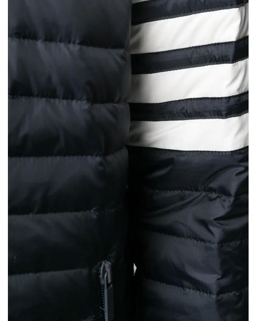 Thom Browne Blue 4-Bar Padded Coat for men
