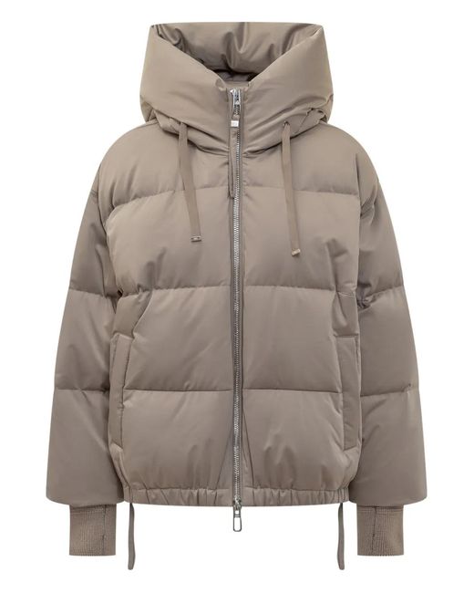 DUNO Gray Heka Hooded Padded Jacket