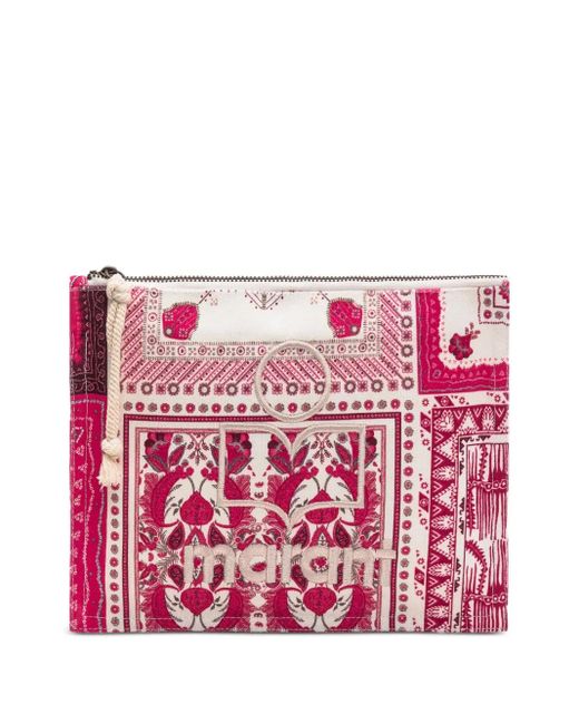Clutch Netia di Isabel Marant in Red