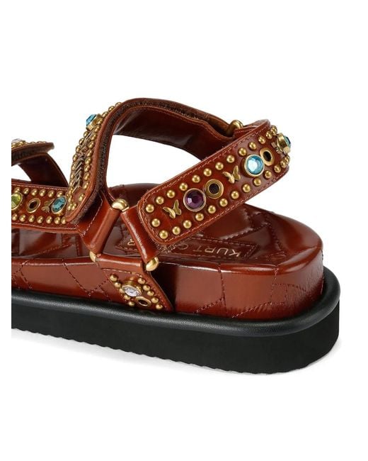 Kurt Geiger Brown Orson Sandals