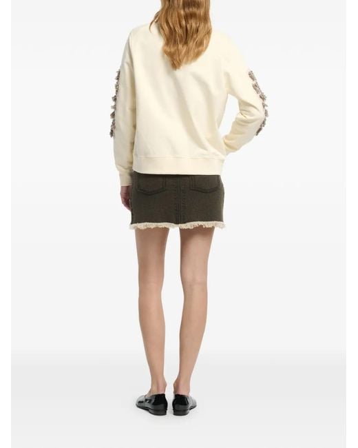 Barrie Natural B-Logo Cardigan
