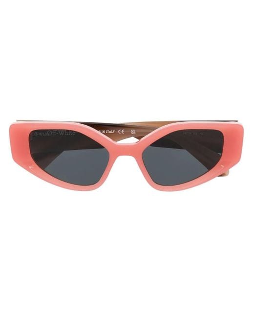 Off-White c/o Virgil Abloh Orange Lunettes De Soleil Memphis À Monture Rectangulaire