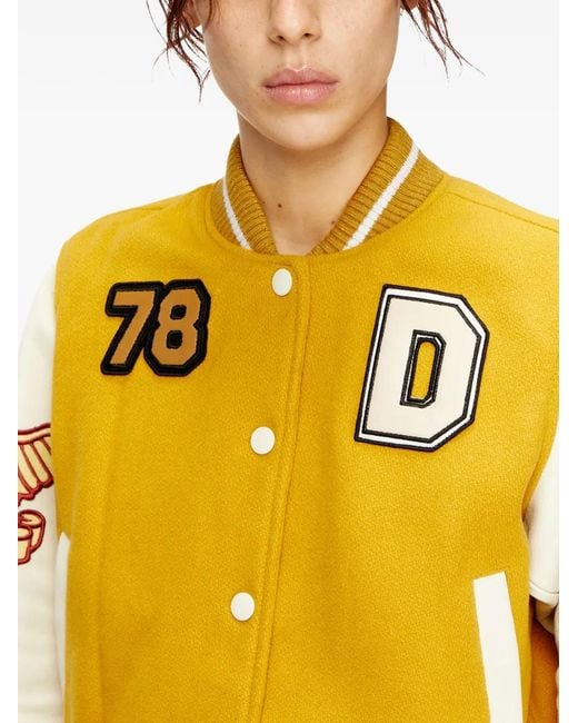 DIESEL Yellow L-Real-Cp Phoenix-Embroidered Jacket
