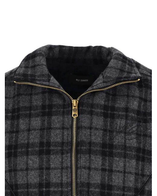 Willy Chavarria Black Zip-Up Jacket for men
