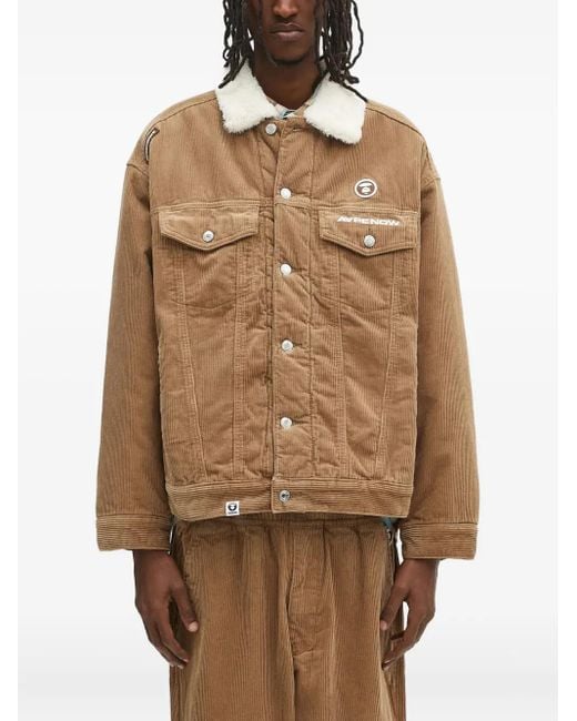 Aape By A Bathing Ape Brown Corduroy Jacket for men