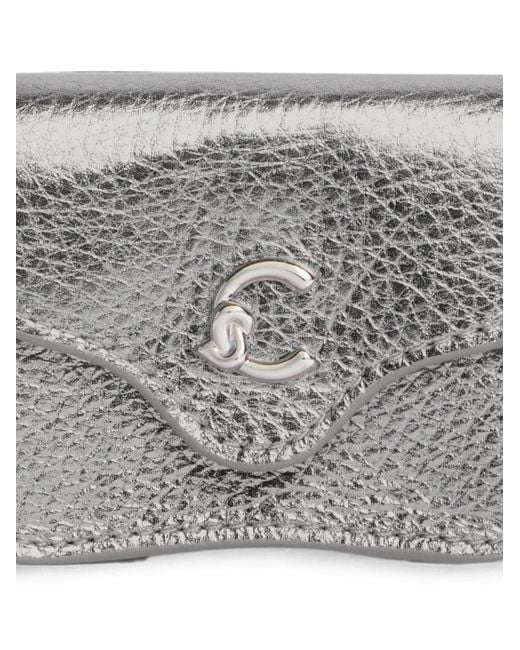 Coccinelle Gray C-Me Logo-Plaque Airpods Case