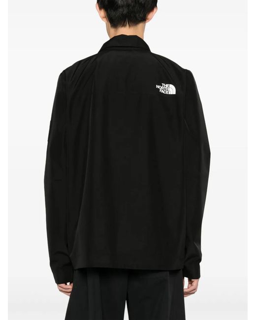 The North Face Black Amos Logo-Appliqué Shirt Jacket for men