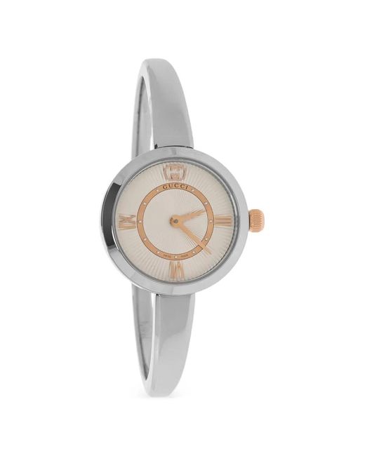 Gucci White Model 2000 Bangle 24Mm Watch