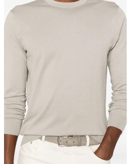 ÉPHÉMÈRE White Long-Sleeve Fine-Knit Sweater for men