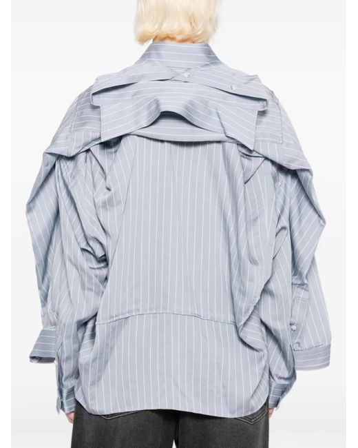 Maison Mihara Yasuhiro Shawl レイヤード シャツ Gray