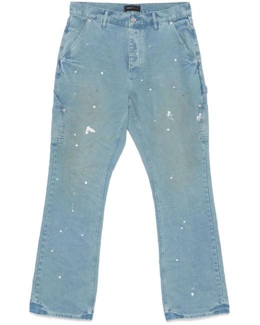 メンズ Purple Brand ペイント パンツ Blue