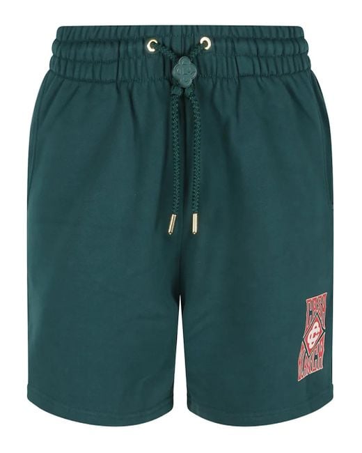メンズ Casablanca Gothic ロゴ ショートパンツ Green