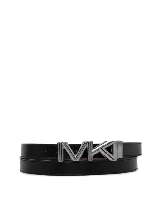 Cintura Con Logo di Michael Kors in White da Uomo