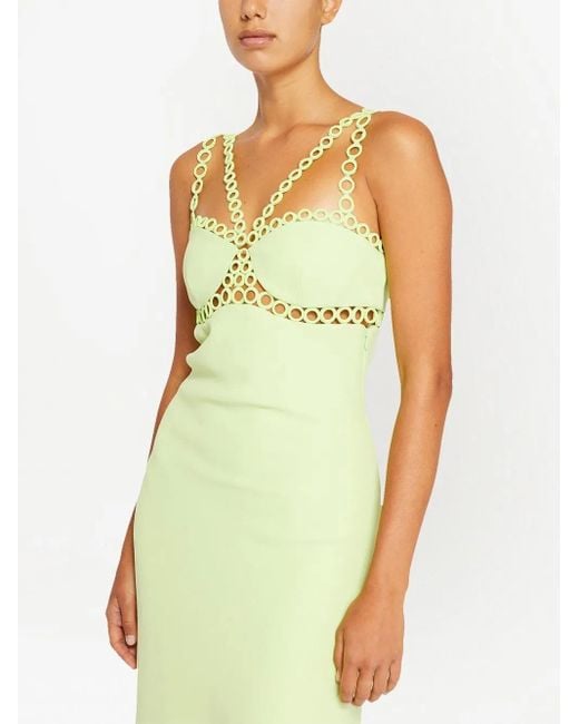 Jonathan Simkhai Green Sevilla Sleeveless Midi Dress
